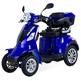 ECO Engel 510, Elektromobil/Seniorenmobil 4 Rad Blau, Seniorenfahrzeug, 1000 Watt, 25 km/h
