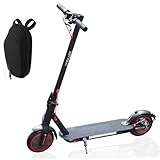 ESTVELO Faltbarer Elektroroller für Erwachsene, 20/30 Km Reichweite, 8,5-Zoll-Reifenplatte, App-Steuerung, Doppelbremsung (25-30 Km)