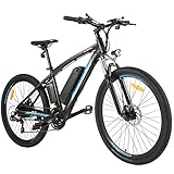 ANCHEER 27.5 Zoll E-Bike Herren/Mountainbike, Elektrofahrrad mit 36V-10AH Akku, 21 Gang Saltung und 250W Motor