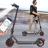 E Scooter 350W Motor,25-30km Reichweite,8.5' Wabenreifen Elektroroller Belastung LED Elektro Scooter Faltbarer E Roller für Pendeln Duales Bremssystem E Scooter mit Straßenzulassung